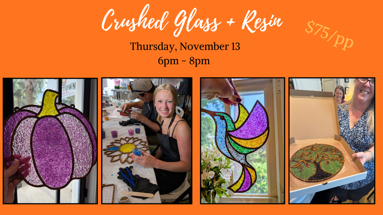 FORT WORTH: Crushed Glass + Resin Class - Thursday, Nov 13