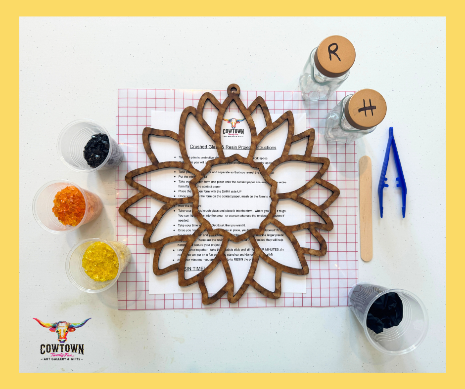 Sunflower Glass & Resin DIY Kit