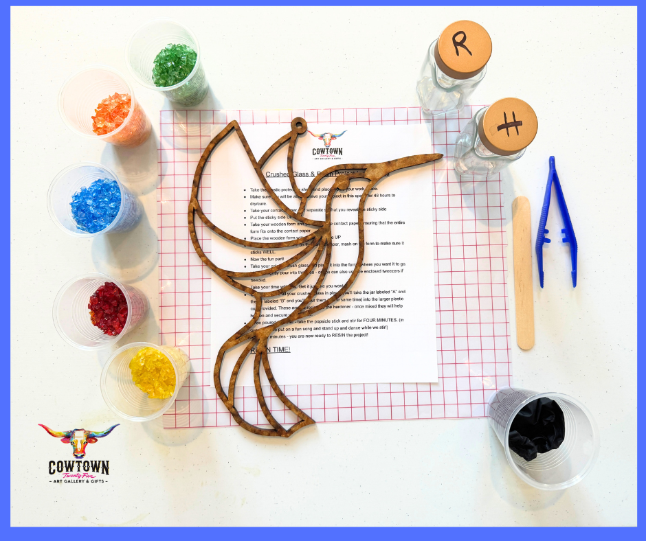 Hummingbird Glass & Resin DIY Kit